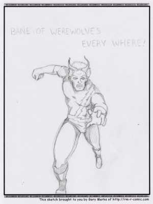 Remove R Comic (aka rm -r comic), by Gary Marks:Quicksilver 
Dialog: 
Well.. it's faster than a bullet. 
 
Panel 1 
Caption: BANE OF WEREWOLVES EVERY WHERE! 