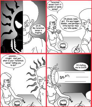 Remove R Comic (aka rm -r comic), by Gary Marks:Tarantula sense