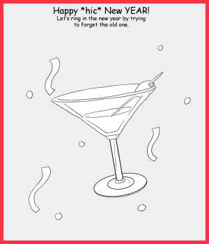 Remove R Comic (aka rm -r comic), by Gary Marks:Glug glug 
Dialog: 
Panel 1 
Caption: Happy *hic* New YEAR! Let's ring in the new year by trying to forget the old one. 