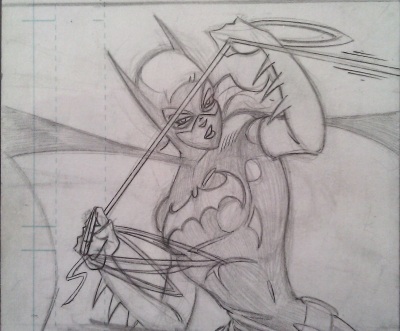 Nightwing and Batgirl by Jazel Riley