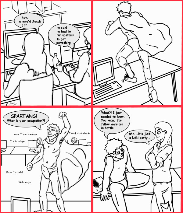 Remove R Comic (aka rm -r comic), by Gary Marks: Spartan