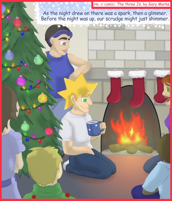 Remove R Comic (aka rm -r comic), by Gary Marks: 2011 Holiday tale, part 11 of 12